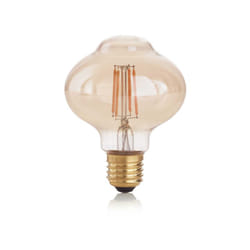 Ideal Lux - 10 Lampadine Led Bolla E27 4 Watt 2200 k 380 Lm Vintage Ambra