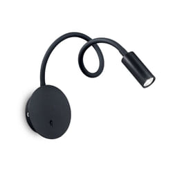 Ideal Lux - Applique Moderna Focus-2 Metallo Nero Led 3,5W 3000K Luce Calda