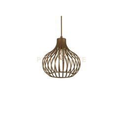 Sospensione Industrial-Minimal Onion Metallo Coffee 1 Luce E27 D23Cm