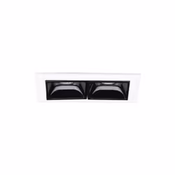 Collezione LIKA MODULI GEOMETRICI Famiglia di moduli a incasso LED rettangolari in alluminio pressofuso verniciato nero o bia ...