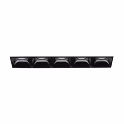 Collezione LIKA MODULI GEOMETRICI Famiglia di moduli a incasso LED rettangolari in alluminio pressofuso verniciato nero o bia ...