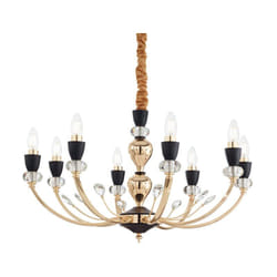 Ideal Lux - Sospensione Contemporanea Vanity Metallo Oro 8 Luci E14