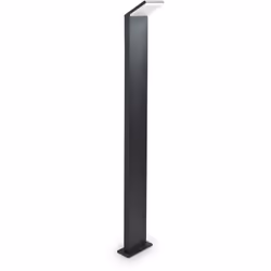 Collezione STYLE ESTERNI ULTRAMODERNI Palo a Led con corpo luce in alluminio verniciato a polveri. Diffusore in materiale pla ...