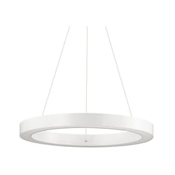 Sospensione Moderna Oracle Alluminio-Plastiche Bianco Led 28W 3000K D50Cm