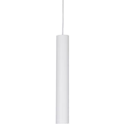 Sospensione Industrial-Minimal Tube Alluminio Bianco Led 9W 3000K D4Cm