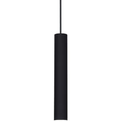 Sospensione Industrial-Minimal Tube Alluminio Nero Led 9W 3000K D4Cm
