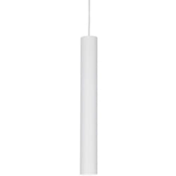 Sospensione Industrial-Minimal Tube Alluminio Bianco Led 9W 3000K D6Cm