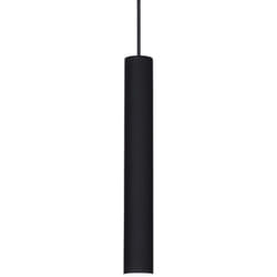 Sospensione Industrial-Minimal Tube Alluminio Nero Led 9W 3000K D6Cm