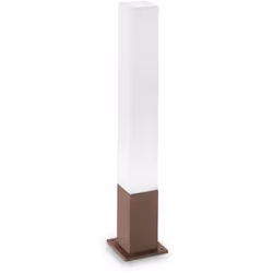 Collezione EDO PALETTI LUMINOSI DA GIARDINO Lampada da terra quadrata 1 Luce Led GX53 max 15W. Montatura in fusione d'allumin ...