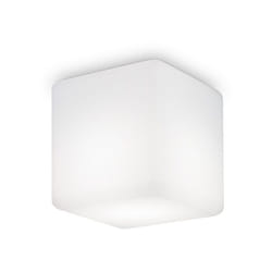 Ideal Lux - Plafoniera Moderna Luna Alluminio Bianco 1 Luce E27