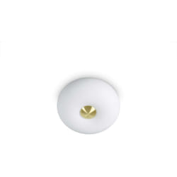 Plafoniera Moderna Arizona Vetro Bianco 2 Luci Gx53 9W 3000K Luce Calda