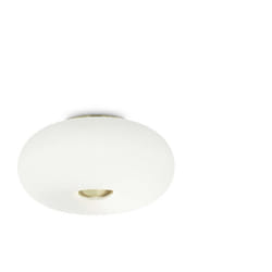Ideal Lux - Plafoniera Moderna Arizona Vetro Bianco 3 Luci Gx53 9W 3000K Luce Calda