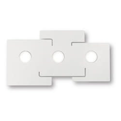Plafoniera Moderna Totem Metallo Bianco 3 Luci Gx53 9W 3000K Luce Calda