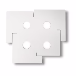 Collezione TOTEM PLAFONIERE DAL DESIGN ULTRAMODERNO Plaofniera a 4 luci con base in metallo sagomato a laser e verniciato opa ...