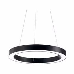 Collezione ORACLE FORME SLIM E CONTEMPORANEE Sospensione a 1 luce con rosone e corpo luce in alluminio verniciato a polveri.. ...