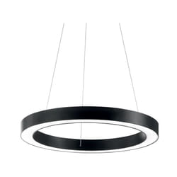 Sospensione Moderna Oracle Alluminio-Plastiche Nero Led 28W 3000K D50Cm