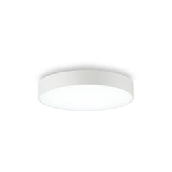 Ideal Lux - Plafoniera Moderna Halo Alluminio Bianco Led 26W 3000K Luce Calda