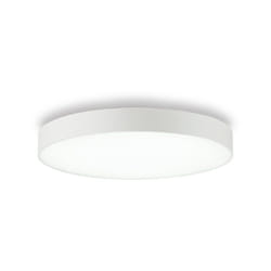 Ideal Lux - Plafoniera Moderna Halo Alluminio Bianco Led 32W 3000K Luce Calda