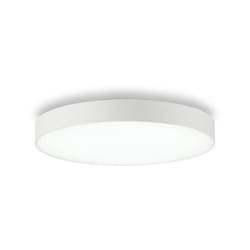 Plafoniera Moderna Halo Alluminio Bianco Led 32W 4000K Luce Naturale