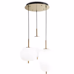 Collezione UMILE STILE DECORATIVO AD ALTO IMPATTO VISIVO Sospensione con rosone ed elementi decorativi in metallo con finitur ...