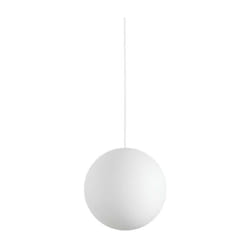 Ideal Lux - Sospensione Moderna Carta Metallo Bianco 1 Luce E27 D30Cm
