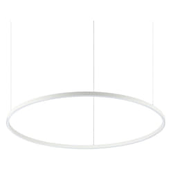 Sospensione Moderna Oracle Alluminio-Plastiche Bianco Led 55W 3000K D90Cm