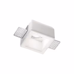 Collezione SAMBA LA SCELTA IDEALE PER IL CARTONGESSO Faretto ad incasso quadrato 7,9x7,9 cm in gesso bianco ideale per soffit ...