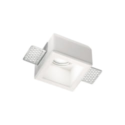 Ideal Lux - Faretto Incasso Moderno Samba Square Gesso Bianco 1 Luce Gu10 D55Cm