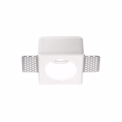 Collezione SAMBA LA SCELTA IDEALE PER IL CARTONGESSO Faretto ad incasso quadrato 7,8x7,8 cm in gesso bianco ideale per soffit ...