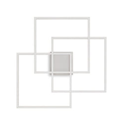 Ideal Lux - Plafoniera Moderna Frame Metallo Bianco Led 35W 3000K Luce Calda