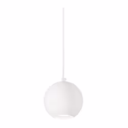 Collezione MR JACK SFERE DAL DESIGN PRATICO Sospensione sferica diam.11 cm 1 luce GU10. Montatura e diffusore sferico in meta ...