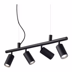 Collezione DYNAMITE FASCI DI LUCE DIREZIONABILI Plafoniera 4 luci Led GU10. Montatura in metallo rifinito con vernice a polve ...
