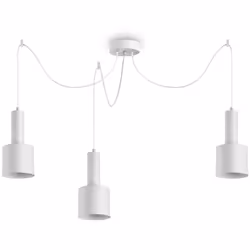 Collezione HOLLY SOSPENSIONI MINIMAL COME COMPLEMENTO D'ARREDO Sospensione largh.60 cm 3xE27 max 60 W luce calda 3000 K. Roso ...