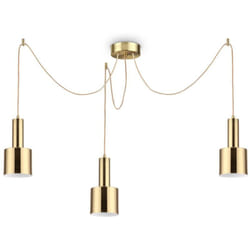 Ideal Lux - Sospensione Moderna Holly Metallo Ottone 3 Luci E27