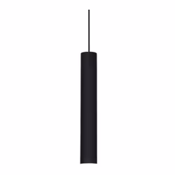 Collezione LOOK TUBI LUMINOSI PER UNA LUCE DIRETTA Sospensione con rosone e diffusore cilindrico h.40 cm diam.6 cm in metallo ...