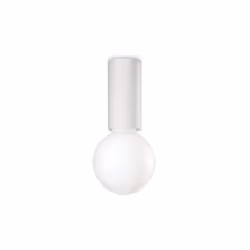 Collezione PETIT LUCE BENE IN VISTA Plafoniera corpo lucetubolare diam.5 cm in metallo verniciato con finitura bianco opaco. ...