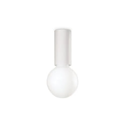Plafoniera Moderna Petit Metallo Bianco 1 Luce E27 8W 3000K Luce Calda