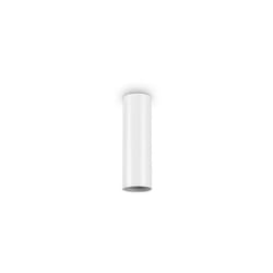 Ideal Lux - Plafoniera Moderna Look Metallo Bianco 1 Luce 7W 3000K Luce Calda H20Cm