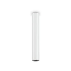 Ideal Lux - Plafoniera Moderna Look Metallo Bianco 1 Luce 7W 3000K Luce Calda H40Cm