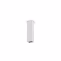 Collezione SKY TUBI SOSPESI SUL SOFFITTO PER AMBIENTI ESTREMAMENTE MODERNO Plafoniera a tubo quadrato h.20 cm 6x6 cm. Corpo l ...