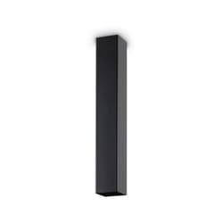 Plafoniera Moderna Sky Metallo Nero 1 Luce Gu10 7W 3000K Luce Calda H40Cm