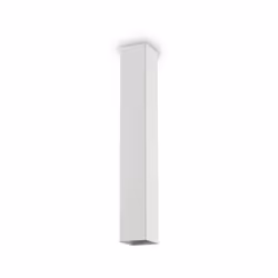 Collezione SKY TUBI SOSPESI SUL SOFFITTO PER AMBIENTI ESTREMAMENTE MODERNO Plafoniera a tubo quadrato h.40 cm 6x6 cm. Corpo l ...
