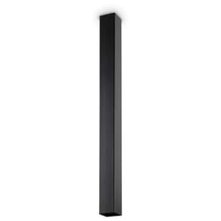 Ideal Lux - Plafoniera Moderna Sky Metallo Nero 1 Luce Gu10 7W 3000K Luce Calda H75Cm