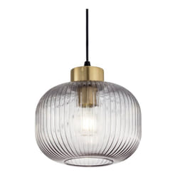 Ideal Lux - Sospensione Vintage-Decò Mint-2 Metallo Fumè 1 Luce E27
