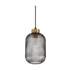 Ideal Lux - Sospensione Vintage-Decò Mint-1 Metallo Fumè 1 Luce E27