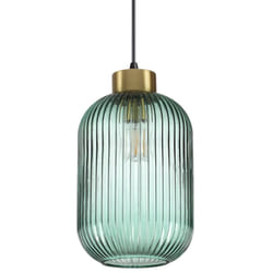 Ideal Lux - Sospensione Vintage-Decò Mint-3 Metallo Verde 1 Luce E27