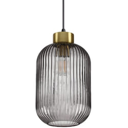 Ideal Lux - Sospensione Vintage-Decò Mint-3 Metallo Fumè 1 Luce E27