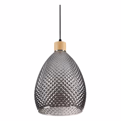 Collezione BERGEN-1 PARTICOLARI CHE CONFERISCONO GRAZIA Sospensione moderna 1 Luce E27. Rosone in metallo verniciato a polver ...