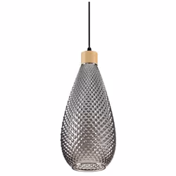 Collezione BERGEN-2 PARTICOLARI CHE CONFERISCONO GRAZIA Sospensione moderna 1 Luce E27 con rosone in metallo verniciato a pol ...
