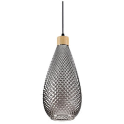 Ideal Lux - Sospensione Contemporanea Bergen-2 Vetro Fumè 1 Luce E27